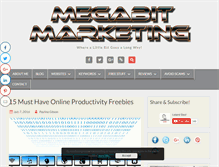 Tablet Screenshot of megabitmarketing.com